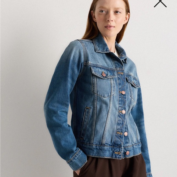 100% Organic Cotton Denim Jacket quince - Picture 4 of 4